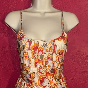 Gorgeous Gap Sundress with bright floral mod print. Size 1.